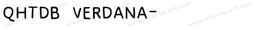 QHTDB VERDANA字体转换